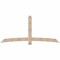 Ekena Millwork Bellingham Smooth Timber Gable Bracket, Douglas Fir, 96"W x 44"H x 1 1/2"D x 5 1/2"F, 11/12 Pitch GBW096X44X0206BEL00SDF - alternate 1